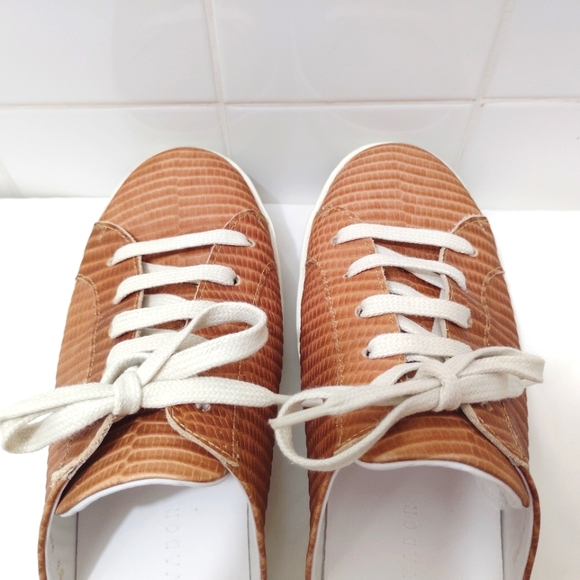 Freda Salvador Eda Sneakers Leather Mini Croc Made In Spain 8.5 - Picture 9 of 12